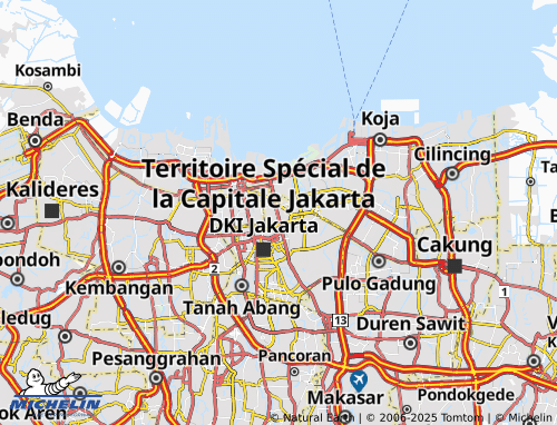 MICHELIN Sawah Besar map - ViaMichelin