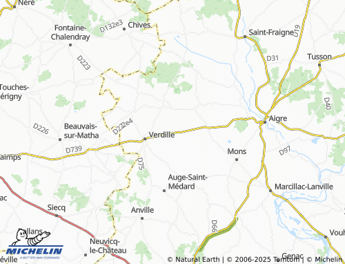 MICHELIN-Landkarte Guignefolle - ViaMichelin