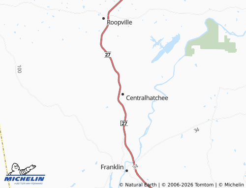 Kaart MICHELIN Centralhatchee - ViaMichelin
