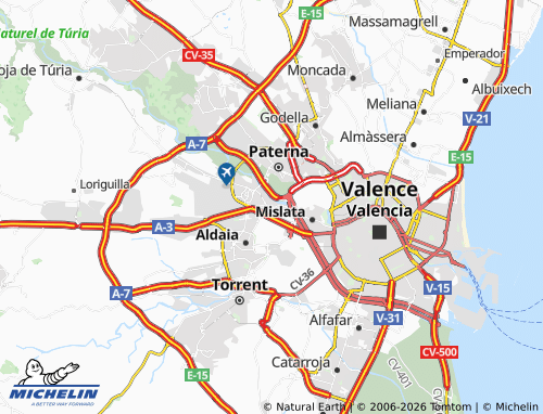 Mappa MICHELIN Quart de Poblet - ViaMichelin