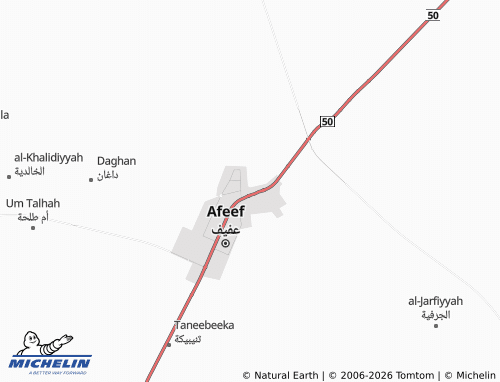 MICHELIN-Landkarte al-Ghadeer - ViaMichelin