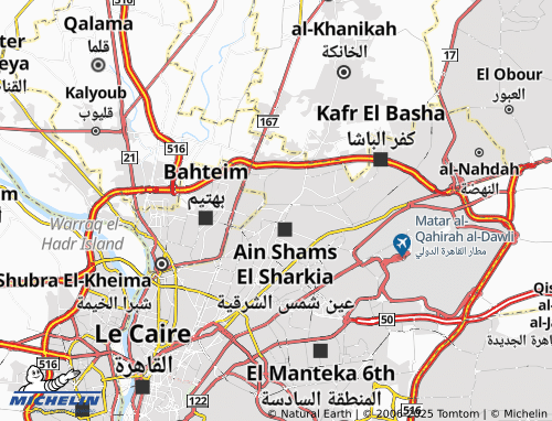 MICHELIN-Landkarte Ezbat al-Nakhl al-Sharqiyyah - ViaMichelin
