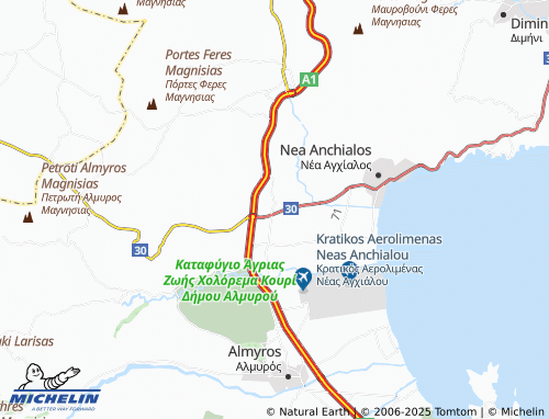 Mappa MICHELIN Mikrothives - ViaMichelin
