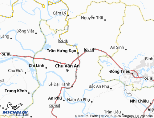 Mapa MICHELIN Chí Linh - ViaMichelin