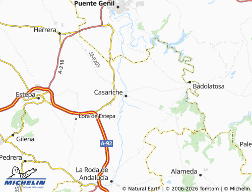MICHELIN-Landkarte Casariche - ViaMichelin