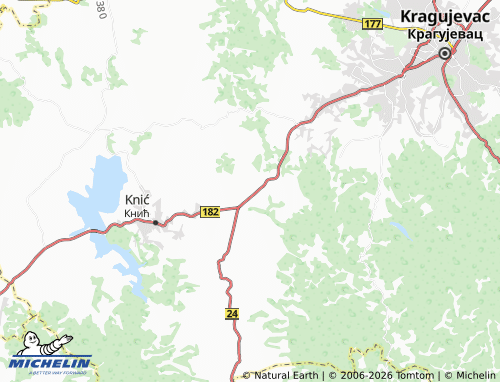 Mapa MICHELIN Vučkovica - ViaMichelin