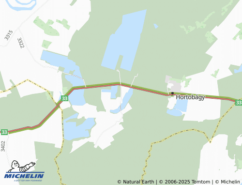 MICHELIN Szatmáritelek map - ViaMichelin