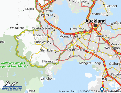 Mapa MICHELIN Kelston - ViaMichelin
