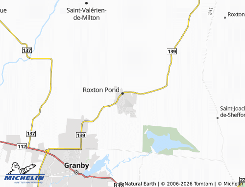 MICHELIN Roxton Pond map - ViaMichelin