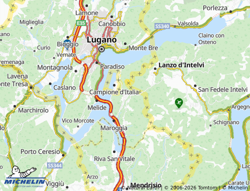 MICHELIN-Landkarte Arogno - ViaMichelin