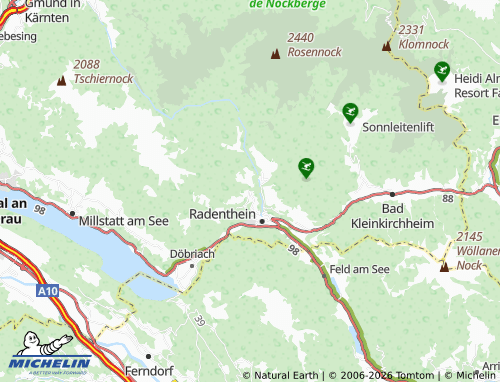 MICHELIN Zödl map - ViaMichelin