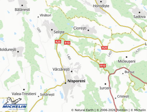 Kaart MICHELIN Șendreni - ViaMichelin