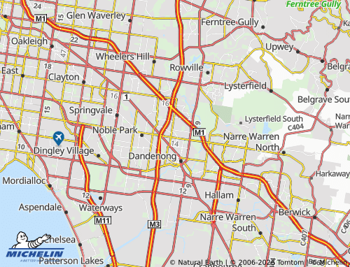 Mappa MICHELIN Dandenong North - ViaMichelin