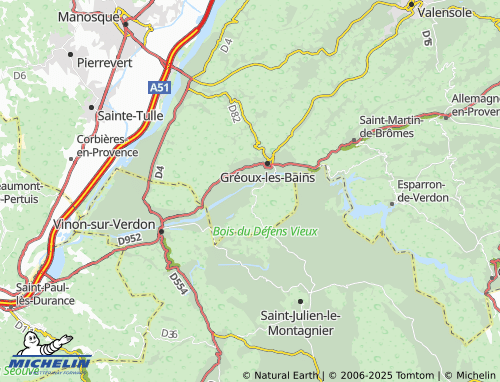 MICHELIN Pigette map - ViaMichelin