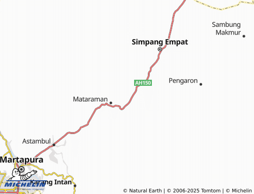 MICHELIN Simpang Tiga map - ViaMichelin