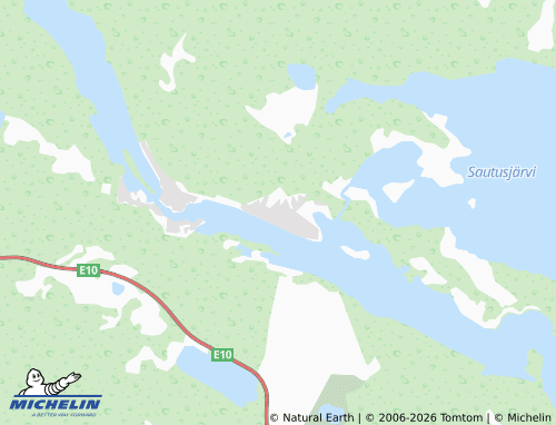 MICHELIN Jukkasjärvi map - ViaMichelin