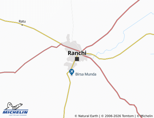 MICHELIN Ranchi map - ViaMichelin