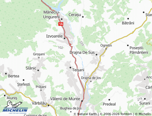 MICHELIN Malu Vânăt map - ViaMichelin