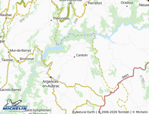 MICHELIN Cantoin map - ViaMichelin