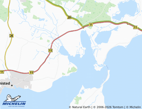 MICHELIN Hovsør map - ViaMichelin