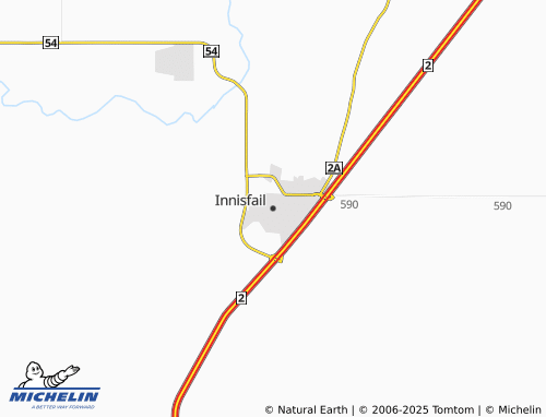 MICHELIN-Landkarte Innisfail - ViaMichelin
