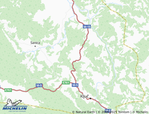 MICHELIN Krasulje map - ViaMichelin