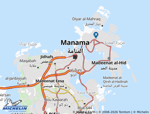 Mappa MICHELIN Manama - ViaMichelin