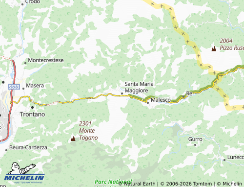 MICHELIN Santa Maria Maggiore map - ViaMichelin