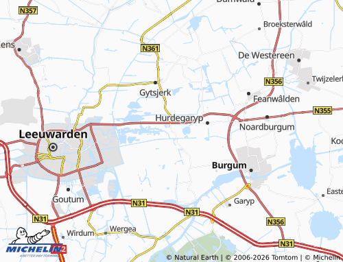 Carte MICHELIN Tytsjerk - ViaMichelin