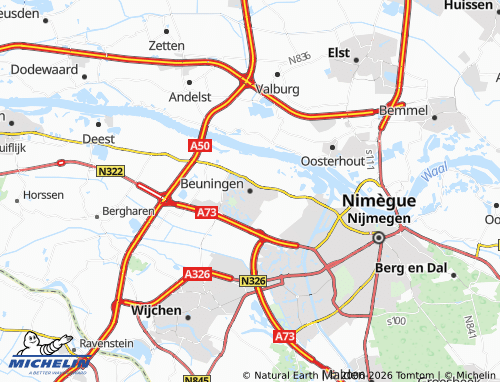 Carte MICHELIN Beuningen - ViaMichelin