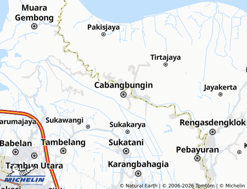 MICHELIN Cabangbungin map - ViaMichelin