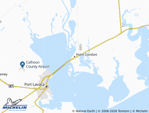 Mappa MICHELIN Point Comfort - ViaMichelin