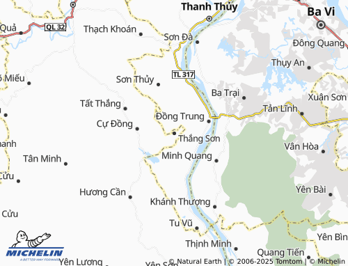 MICHELIN Thắng Sơn map - ViaMichelin