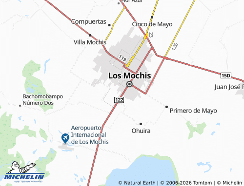 Kaart MICHELIN López Portillo - ViaMichelin
