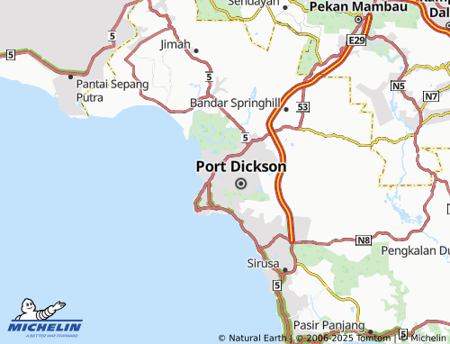 MICHELIN Taman PD Idaman map - ViaMichelin