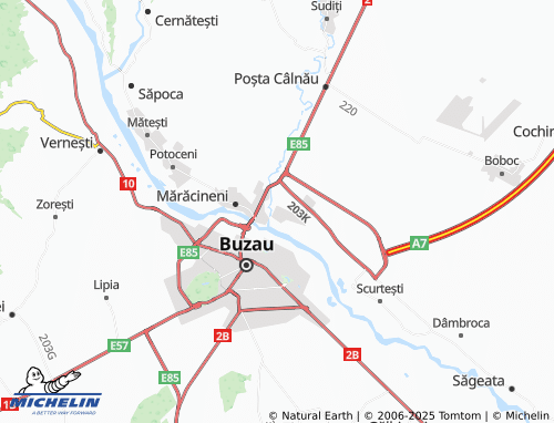 MICHELIN Gura Câlnăului map - ViaMichelin