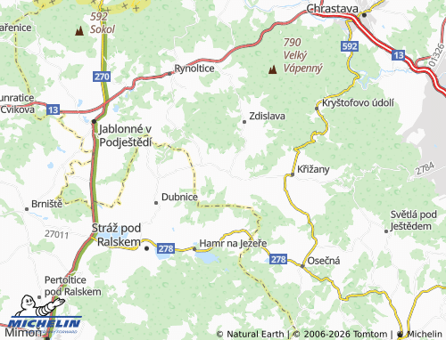 Mappa MICHELIN Žibřidice - ViaMichelin