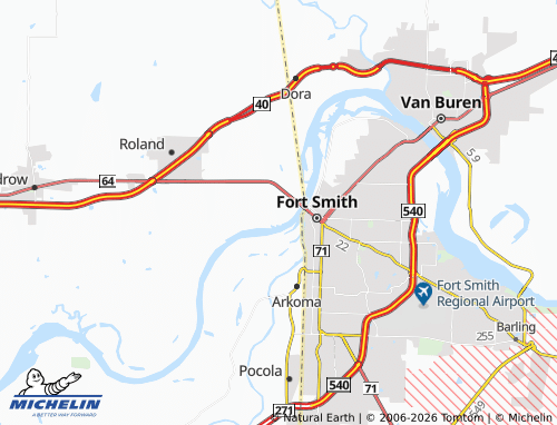 MICHELIN Moffett map - ViaMichelin