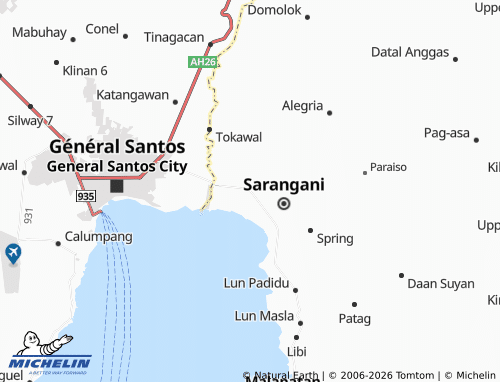 MICHELIN Maribulan map - ViaMichelin
