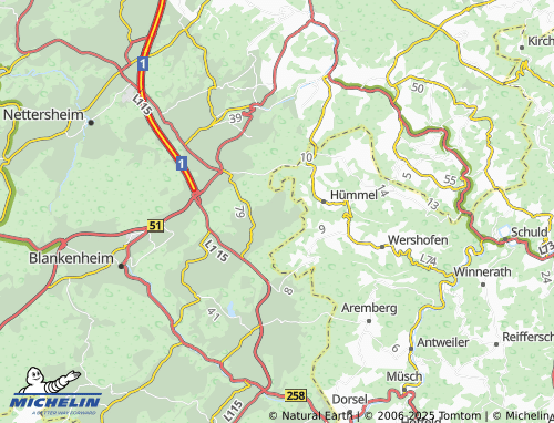 MICHELIN Lindweiler map - ViaMichelin