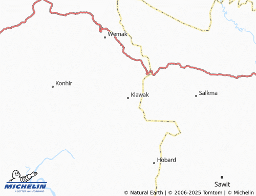 MICHELIN Klawak map - ViaMichelin