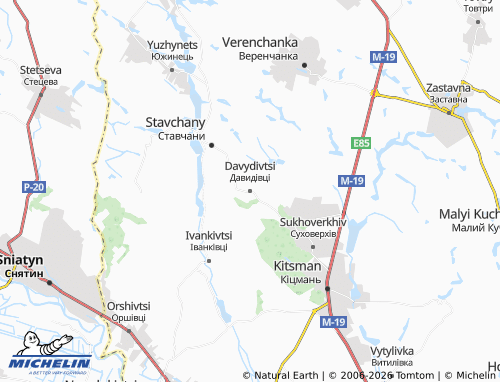 Mappa MICHELIN Davydivtsi - ViaMichelin
