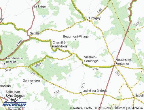 Carte MICHELIN Blackford - ViaMichelin