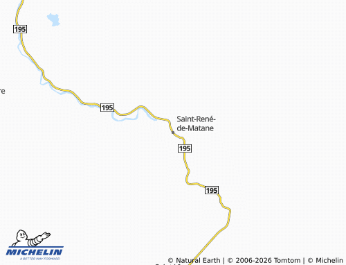 Kaart MICHELIN Saint-René-de-Matane - ViaMichelin