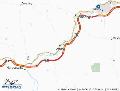 Mapa MICHELIN Afton - ViaMichelin