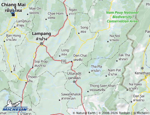 Mapa MICHELIN Amphoe Sung Men - ViaMichelin