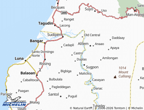 MICHELIN Castro map - ViaMichelin