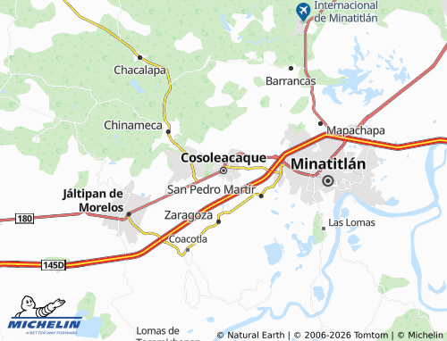 MICHELIN Cosoleacaque map - ViaMichelin