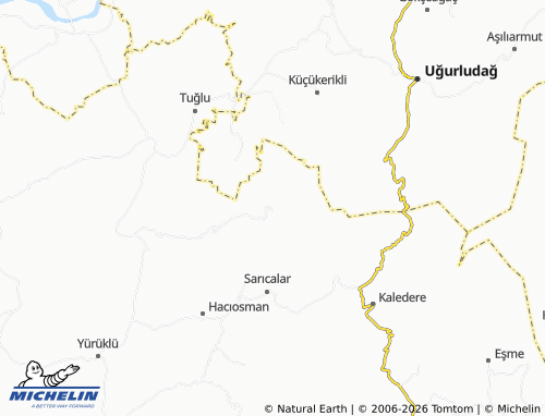 MICHELIN Üçoluk map - ViaMichelin