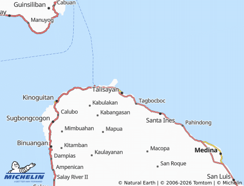 MICHELIN Talisayan map - ViaMichelin